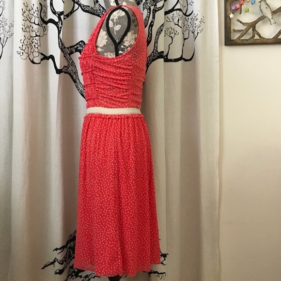 🔥 Anthropology Postmark red polka dot dress - Picture 3 of 8